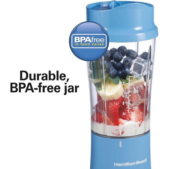 Beach Portable Blender Blue Personal Smoothie Maker 14oz BPA Free Travel Cup - Picture 8 of 8